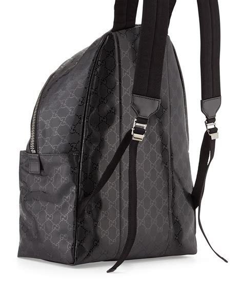 non authentic gucci backpack|black Gucci backpack for men.